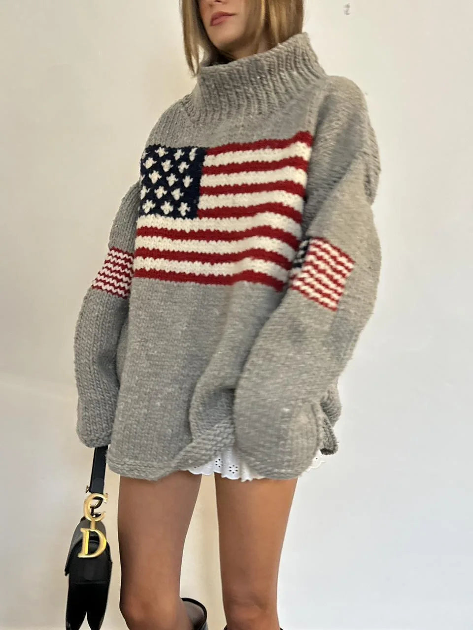 American Flag Sweater