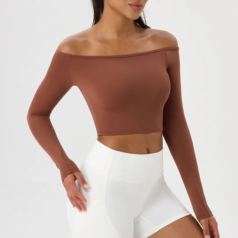 Off-Shoulder Active Top