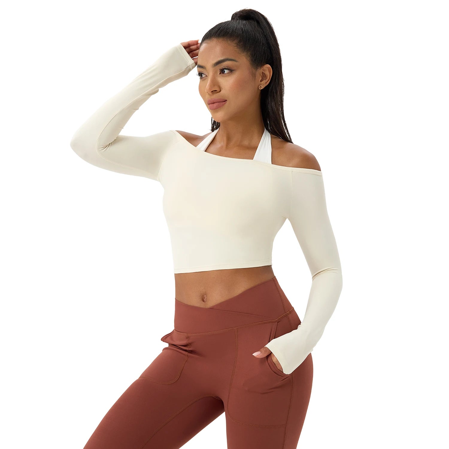 Off-Shoulder Active Top